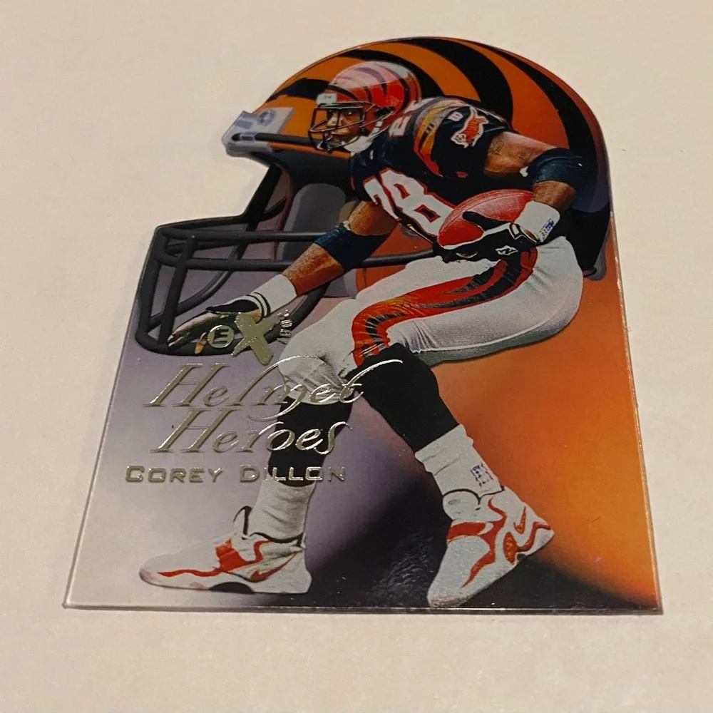 Corey Dillon Rare! Insert 1998 SkyBox eX2001 Football Card # 15 of 20 Vintage